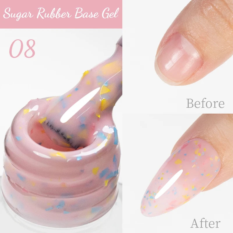 PUENTE 15ML Vitamin E Base Coat Gel Nail Polish For Soft Thin Breaking Nails Strengthen Soak Off UV Gel Varnish For Nail Care