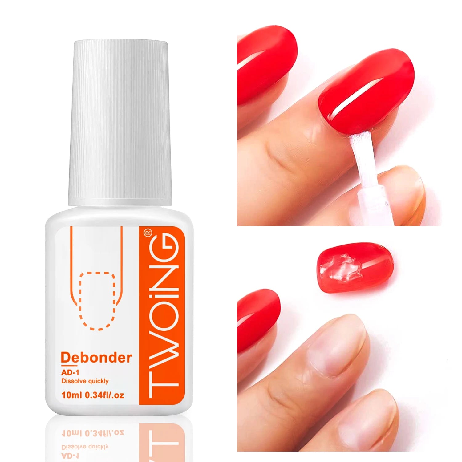 10ml Glues Debonder For Removing False Nails,Press ON Nail,Fake Nail Tips Remover Manicure Accessories Fast Dissolve Liquid