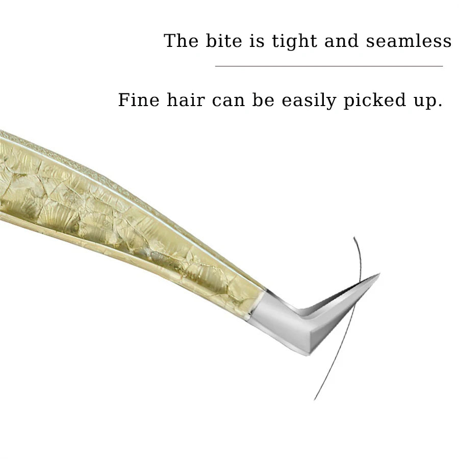 1 Pc Eyelash Tweezers Ice Flower Anti-static 3D Accurate Eyebrow Grafting False Lashes Extension Supplies Makeup Tweezer Tools