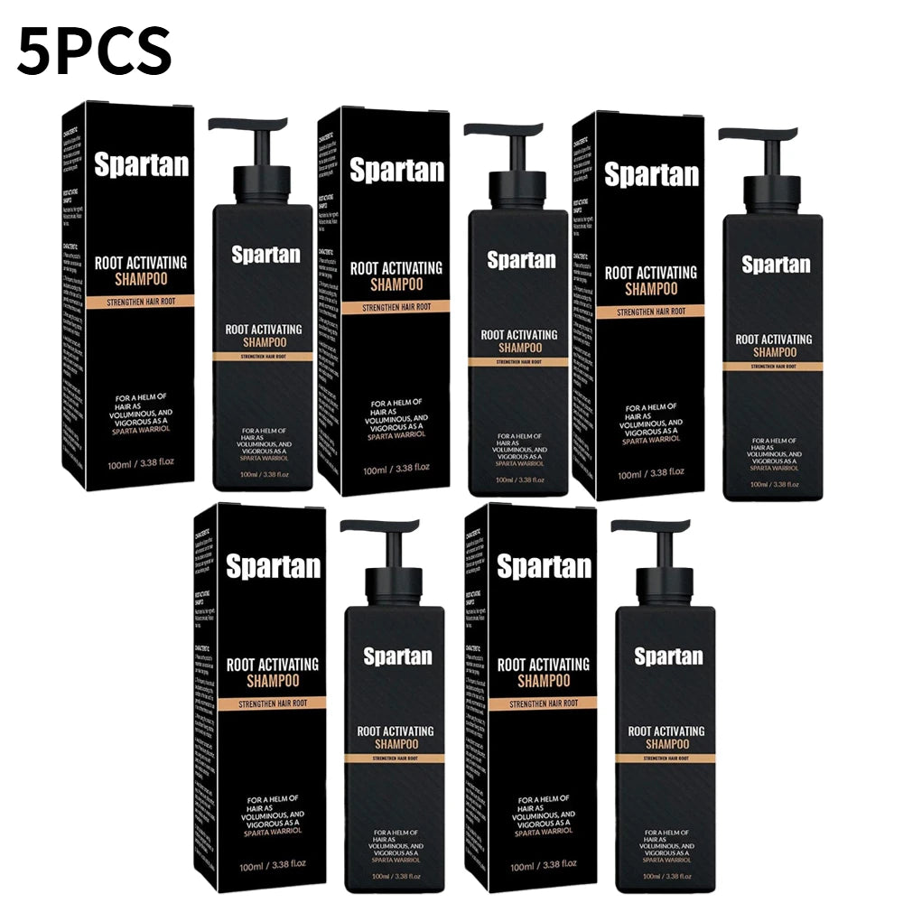 Spartan Root Activator Shampoo Ginger Root Hair Care Dandruff Control Anti Hair Loss Hair Regrowth Fluffy Strengthens Shampoo