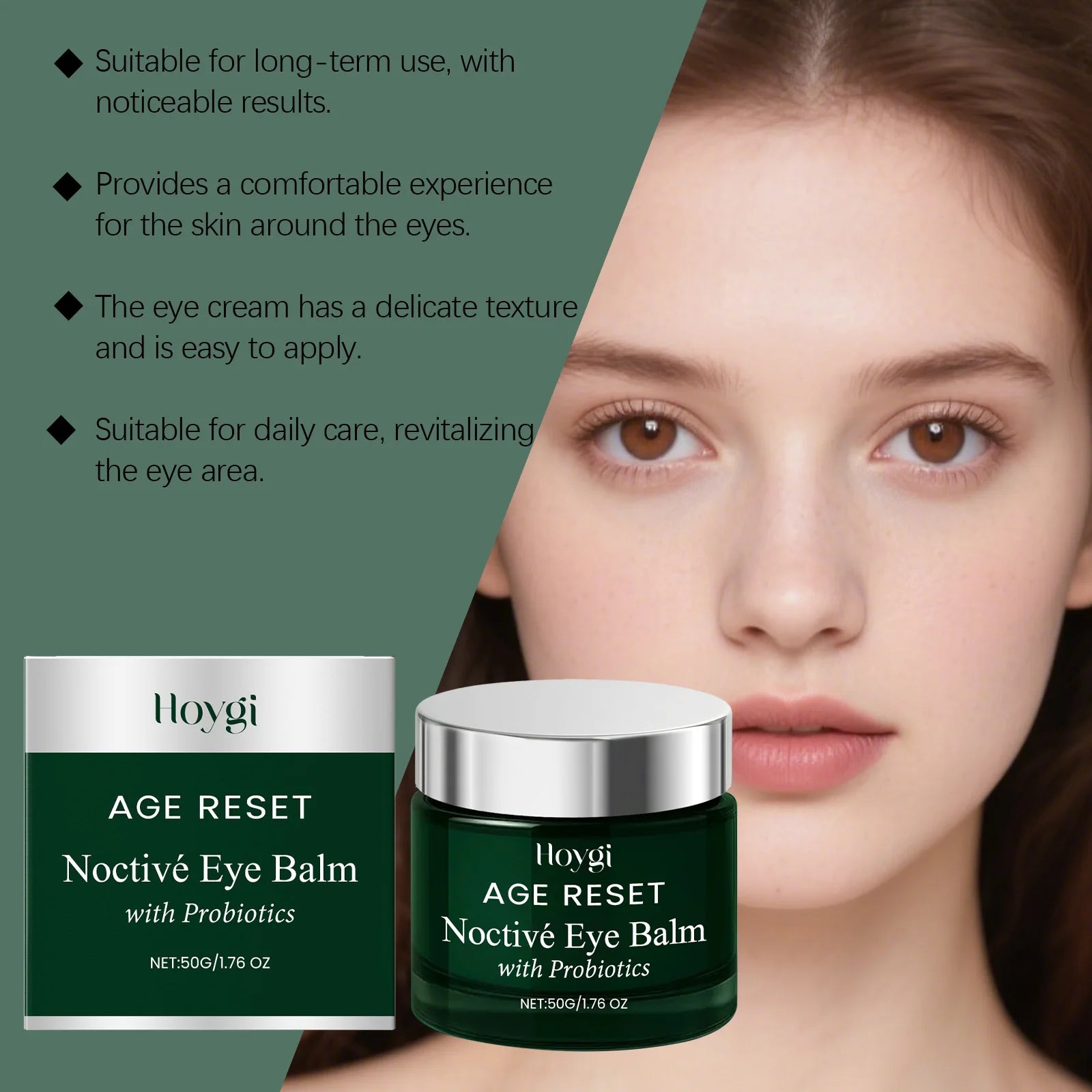 Peptide Eye Cream with Acetyl Hexapeptide 8 and Lactobacillus Moisturizing Anti Wrinkle Eye Serum for Dark Circles Puffiness 50g