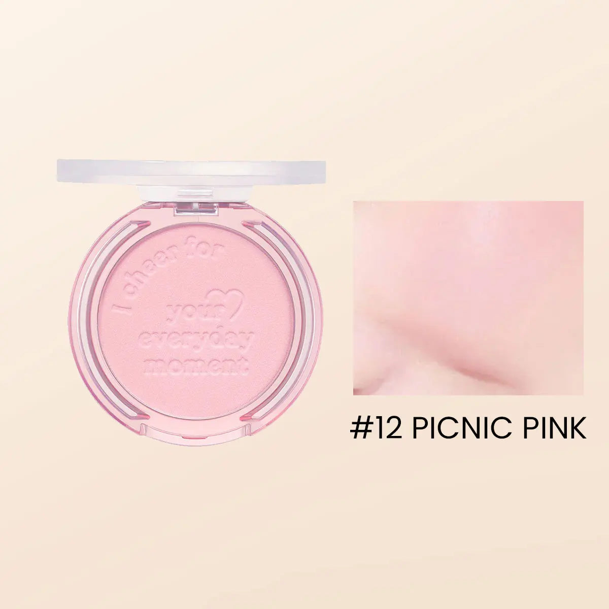 PERIPERA PURE BLUSHED SUNSHINE CHEEK,Silky Powder Blush,Natural Healthy Glow,Soft-Focus Matte Finish,K-Beauty,Korean Makeup