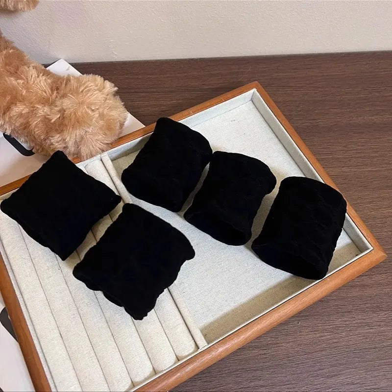 4 /5 Set Solid Widen Thicken Hair Band Ropes Women Ponytail Holder Hair Tie Scrunchies Fashion Hair Accessories
