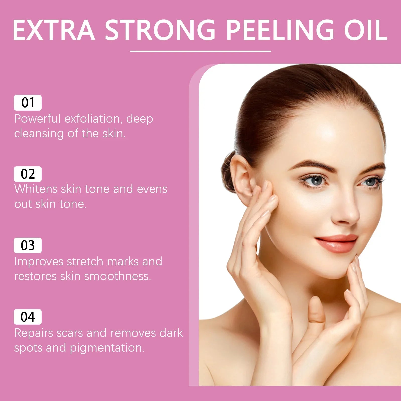 30/110ml Skin Peeling Oil Super Strength Body Peeling Oil Brightening Skin Tone Moisturizing Skin Care Exfoliating Yellow Oil