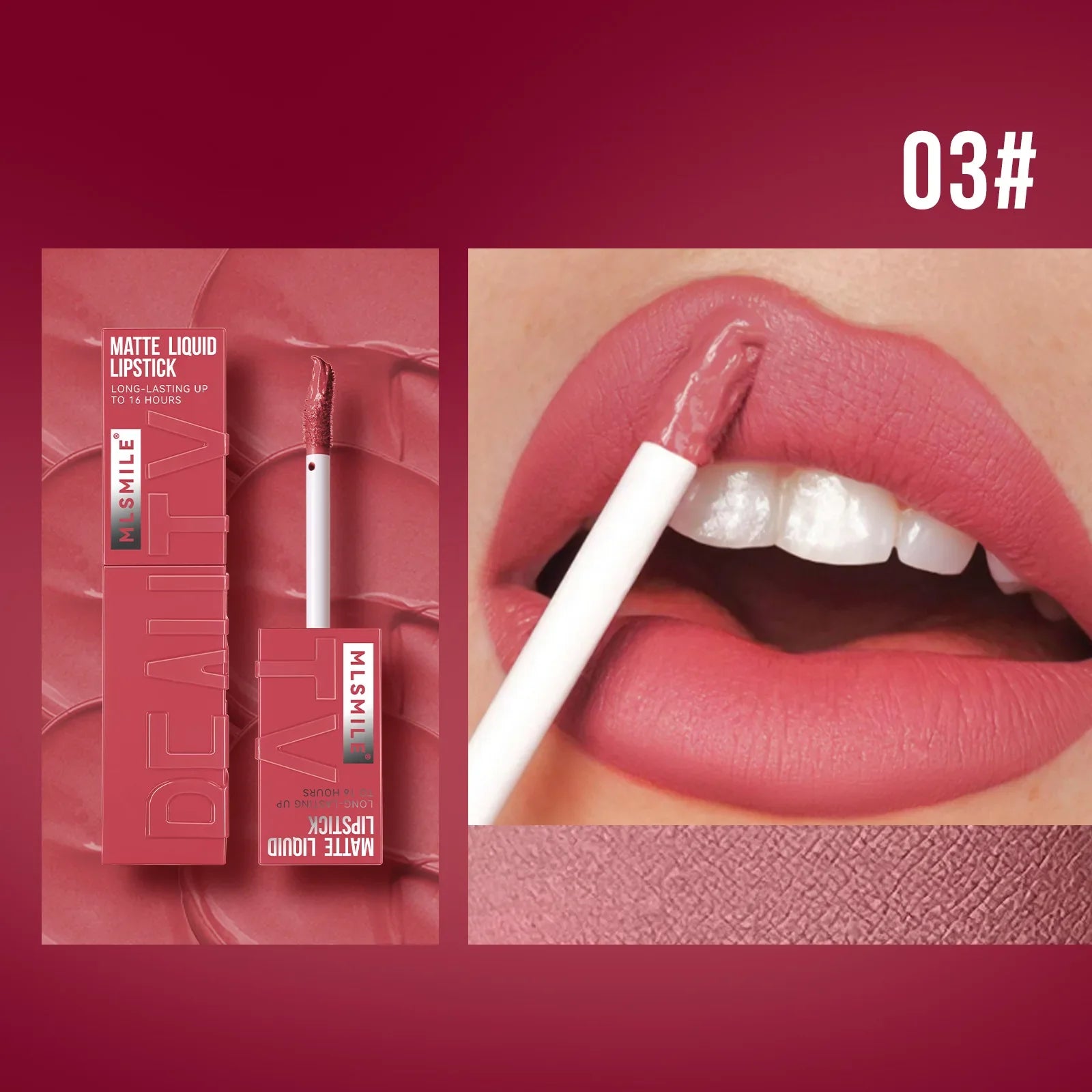 Matte Ink Liquid Lipstick – Long-Lasting Velvet Nude Lip Tint, Waterproof, Moisturizing Lip Makeup