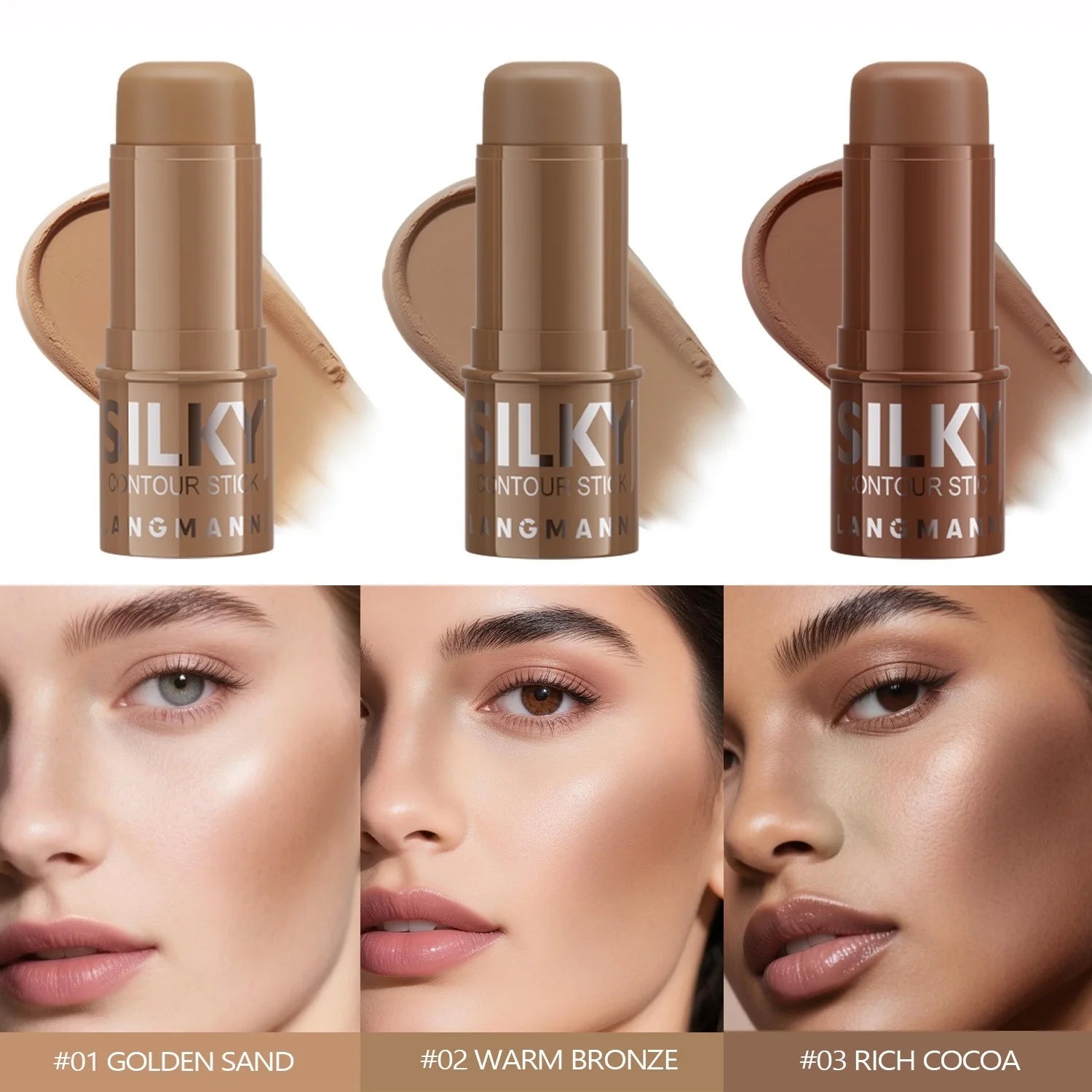 1Pc Multi-purpose Contour Stick Natural Matte Highlighters Nose Shadow Cream Lasting Contouring Bronzer Face Makeup Cosmetics