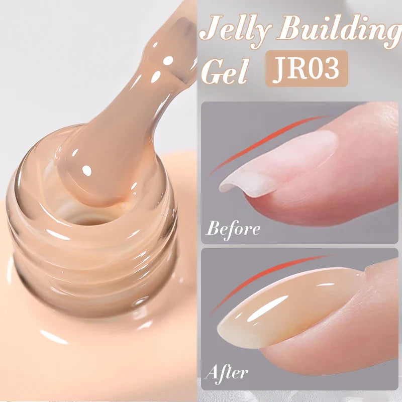 UR SUGAR 7ml Nude Crystal Rubber Base Gel Natural Color Semi Permanent Soak off UV LED Gel Nail Art Varnish