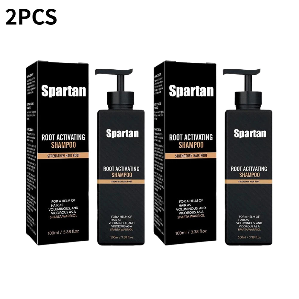 Spartan Root Activator Shampoo Ginger Root Hair Care Dandruff Control Anti Hair Loss Hair Regrowth Fluffy Strengthens Shampoo