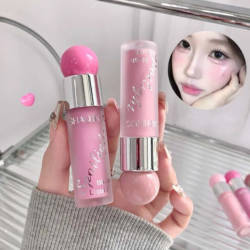 Liquid Blusher Makeup Water Light Jelly Blush Cool Warm Tone NudePink Liquid Rouge Highlighter Brighten Face Korean Style Makeup