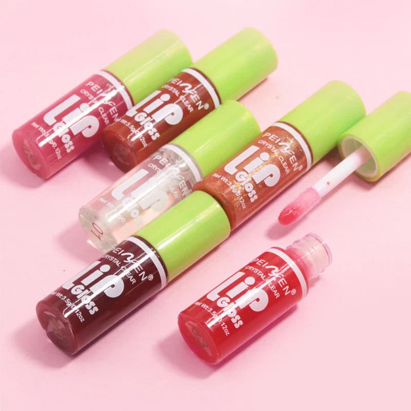 6pcs Moisturizing Min Plump Lips Lipgloss Transparent Lip Oil Sexy Lip Cosmetics For Make Up Liquid Lipstick Lips Cosmetics Gift