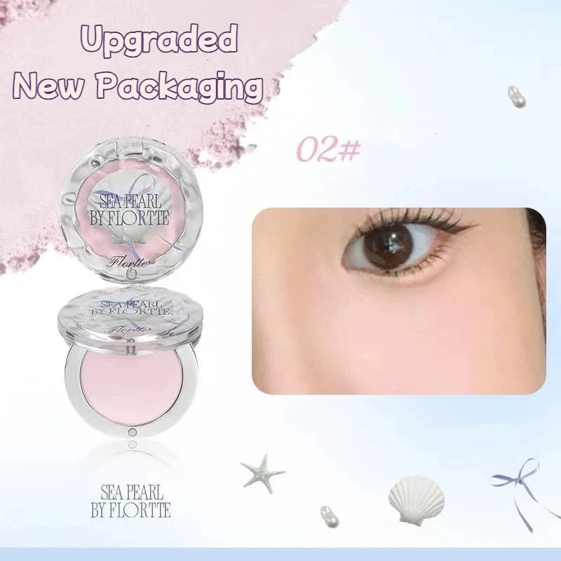 FLORTTE BUNNY Monochrome highlighting powder Naturally Brightening Facial Blush Cream High Gloss Face Blusher Makeup Cosmetics