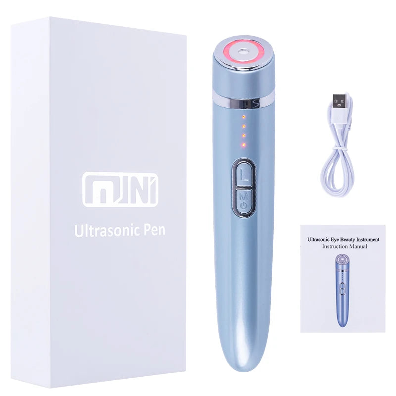 Eye Massager Dark Circles Puffiness Wrinkle Removal Hot Cold Microcurrent Mode Collagen Boosting Eye Fatigue ReliefAntiAgingTool