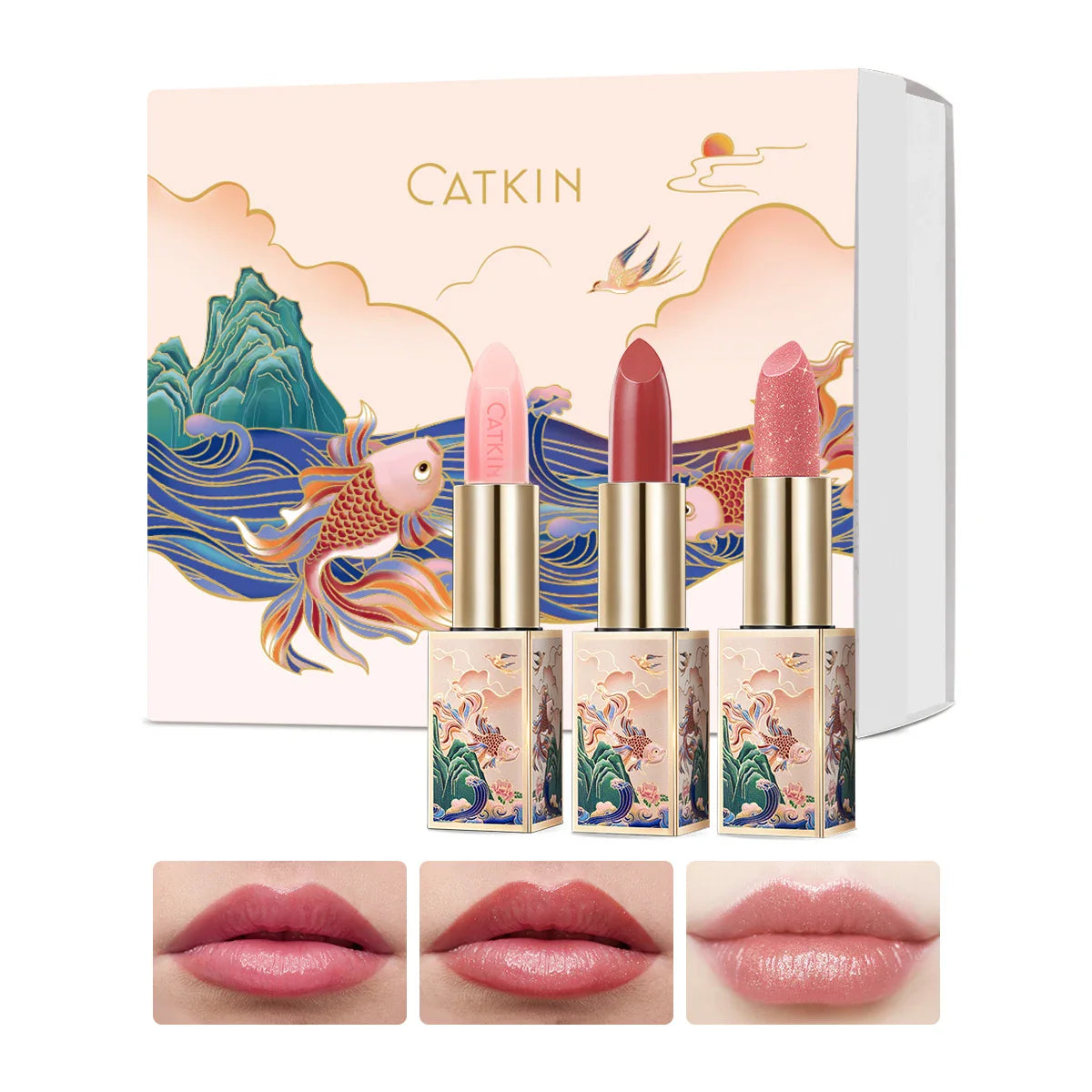 CATKIN Lip Balm – Moisturizing, Repairing Lip Skin, Pink Transparent Soothing Treatment for Soft & Healthy Lips