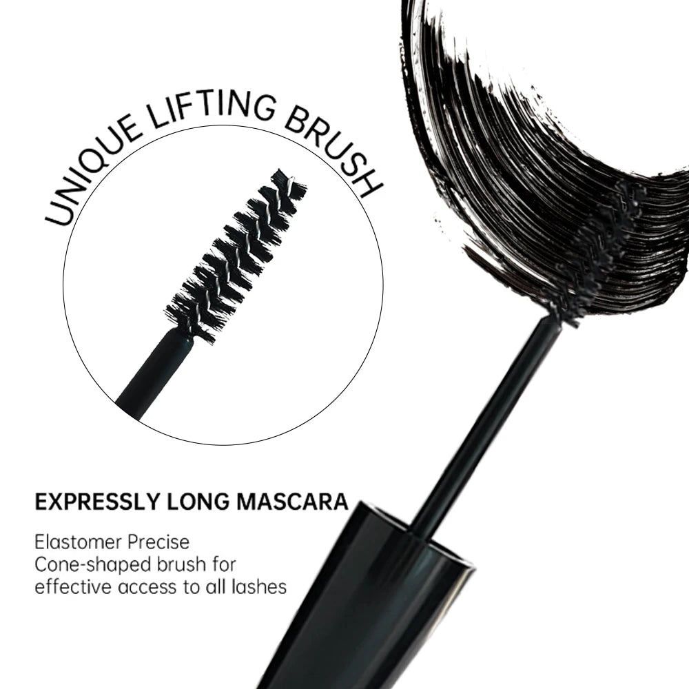4D Black Mascara - Long-Lasting, Volumizing & Curling for All Skin Types - Perfect Valentine's Gift for Women