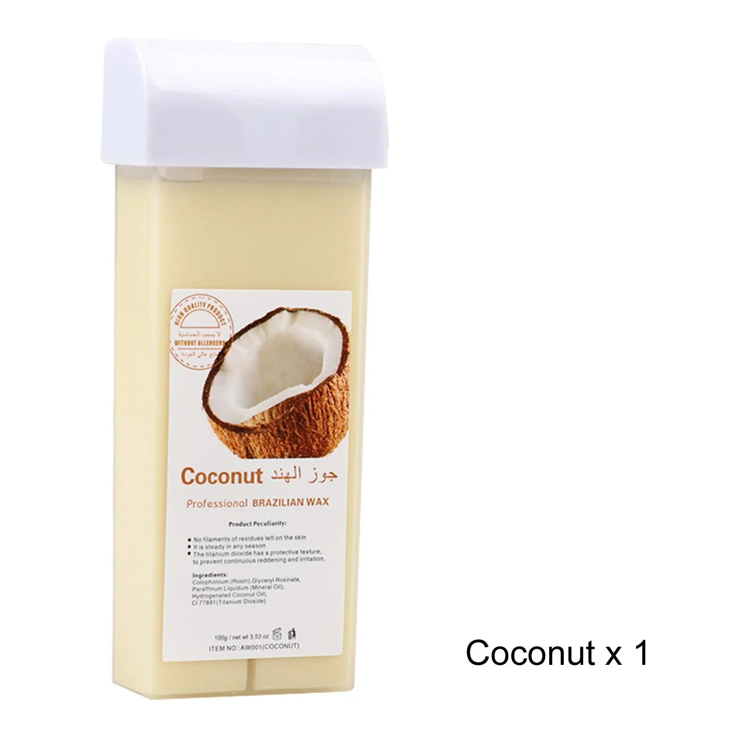 Roll on Wax Refill Painless Wax Roll On For Hair Removal Depilatory Wax Warmer Cartridge For Aloe Wax  Bikini Body Hair Removal