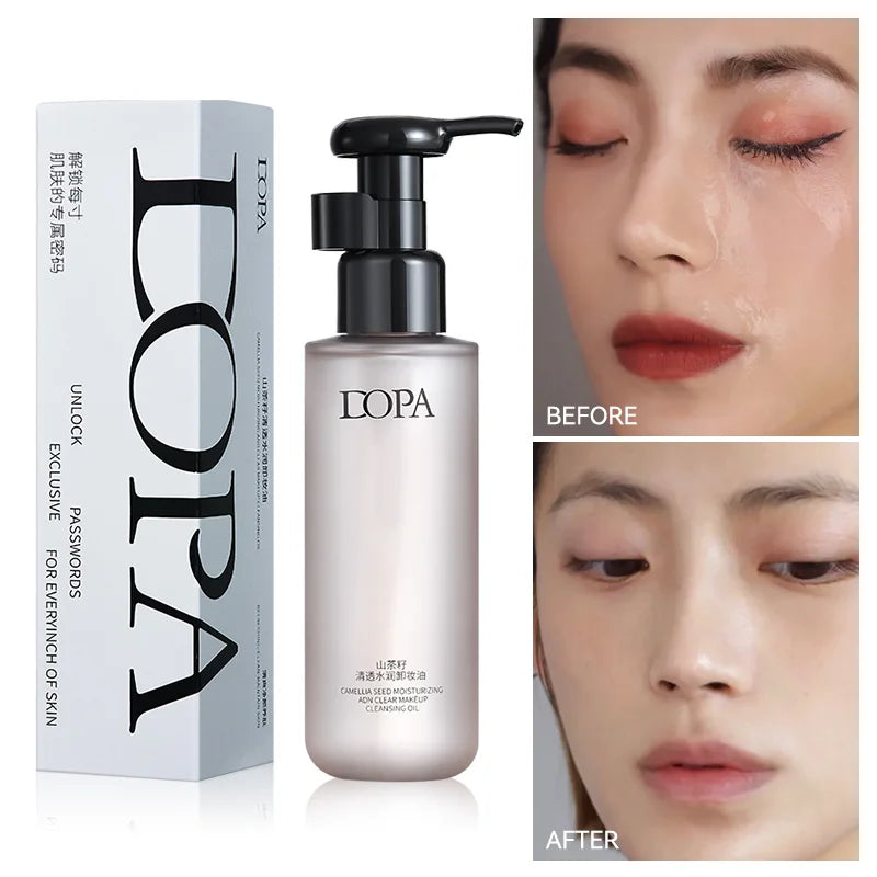DOPA Camellia Seed Clear and Moisturizing Makeup Remover Oil Eye and Lip Makeup Remover Water deeply cleanses the face