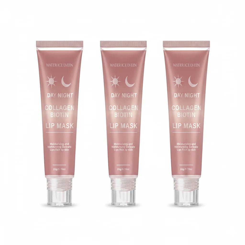 Collagen Biotin Lip Mask 20g with Peptides & Aloe - Moisturizing Nourishing Lip Care, Peel Off Mask