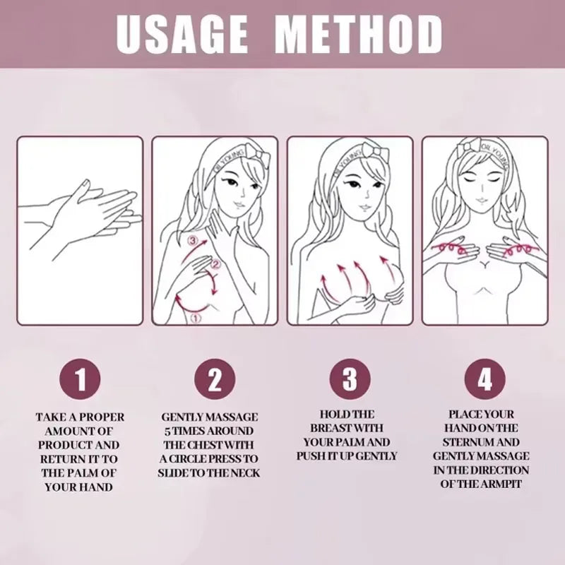 Natural Breast Enlargement Cream Boobs Enhancement Oil Bust Enlarging Bigger Chest Massage Lift Firming Up Size Bust Body Care