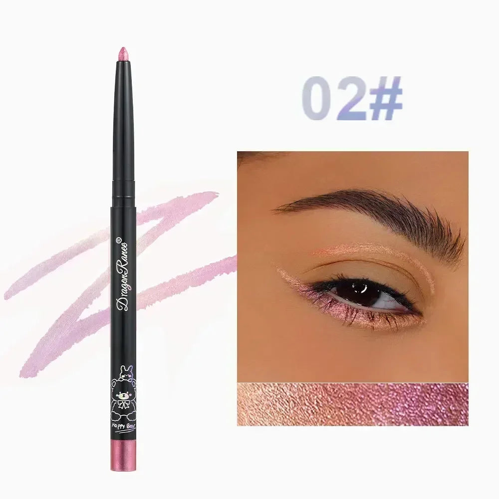 Glitter Aurora Eyeliner Pen Multi Chrome Eye Liner Lasting Shiny Metallic Eyeshadow Lying Silkworm Green Purple Makeup Pigment