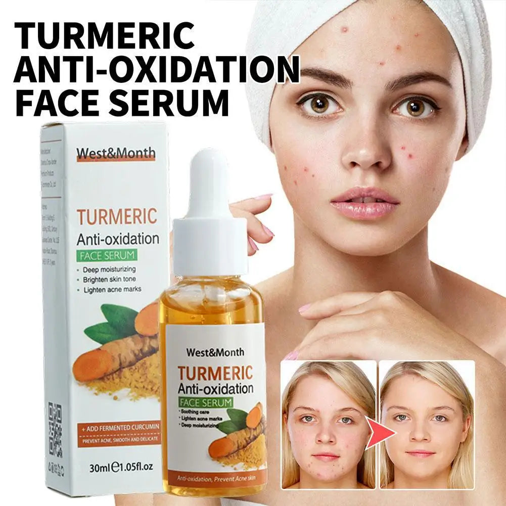 1/2/3PCs Turmeric Face Serum Turmeric Anti-oxidation Serum Turmeric Dark Spot Corrector Serum Facial Brighten White Turmeric Oil