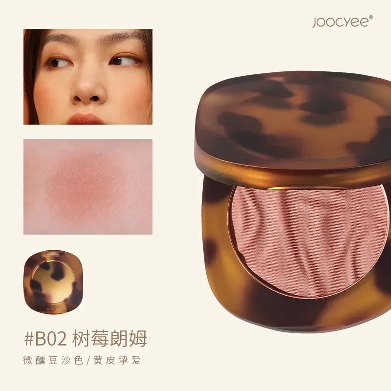 Joocyee Face Blusher Cheek Contour Cosmetics Matte Nude Makeup Blush Palette Highlight Cream Rouge Tint Pressed Powder Korean