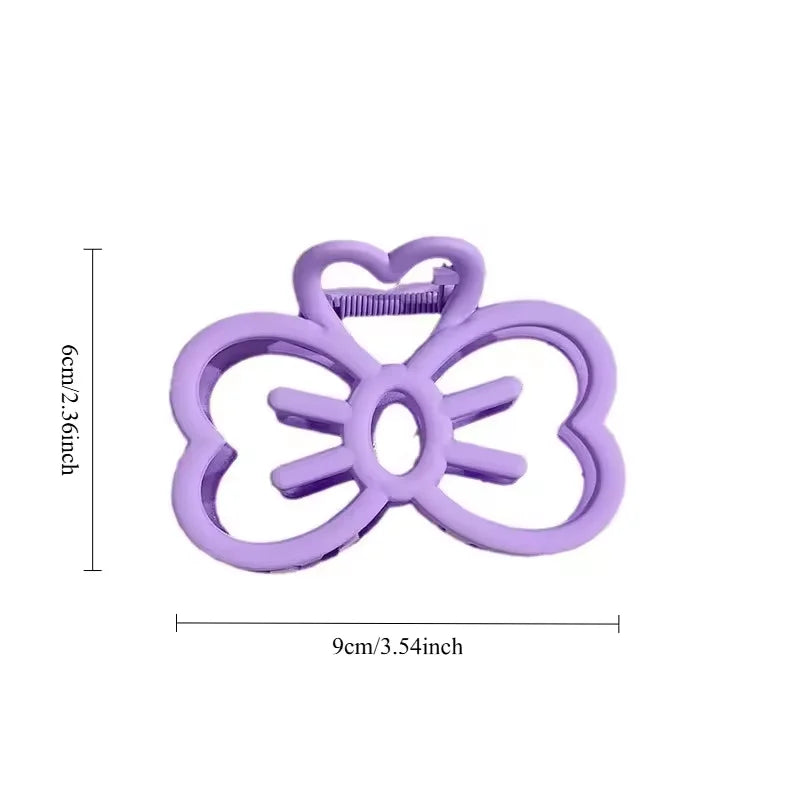 New Candy Color Cat Bow Hair Clip Plastic Claw Clip Fashion Crab Hair Clip For Girls Sweet Hair Claw Women Hair Accessories