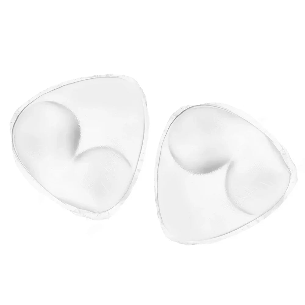 2pcs Silicone Bra Inserts Breast Pads Sticky Push-up Women Bra Cup Thicker Nipple Cover Patch Bikini Inserts for Swimsuit