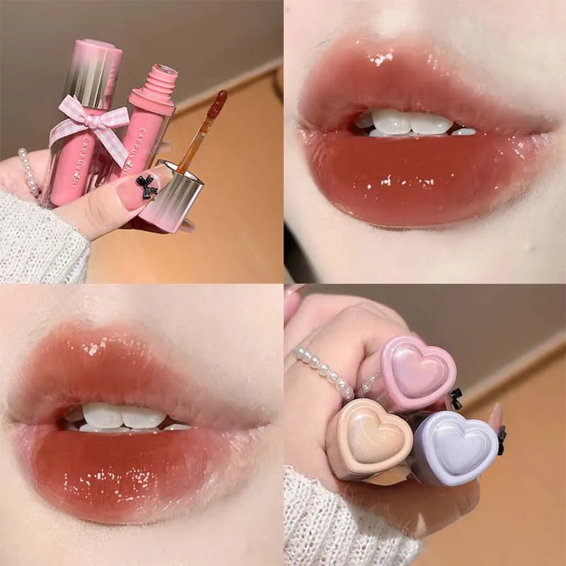 Waterproof Lasting Moisturizing Lightweight Lip Gloss Cute Korea Makeup Clear Fruit Juice Lip Tint Blueberry Wine Stain Lipgloss