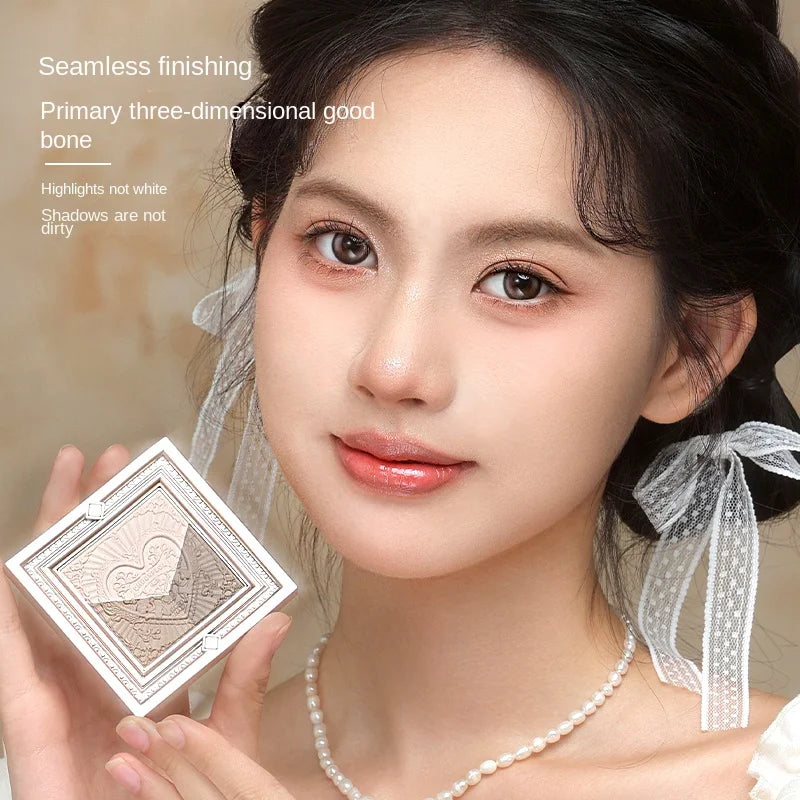 CHEERFLOR Little Angel Contour Shadow & Highlight Palette Face Mate Iluminador Bronzer Makeup Concealers 7g
