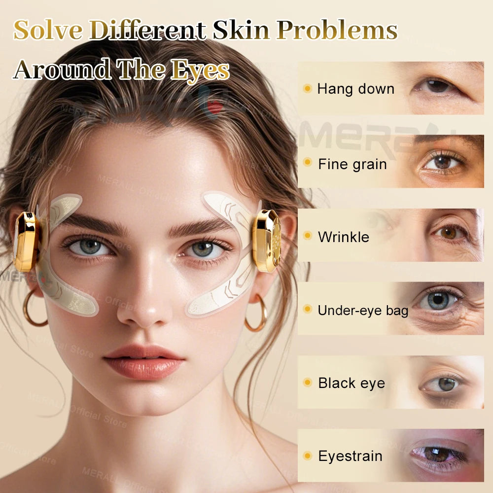 EMS Eye Massage Face Massager Muscle Stimulator Electric Massager for Facial Lifting Anti-Wrinkle Skin Care Dark Circles Fatigue