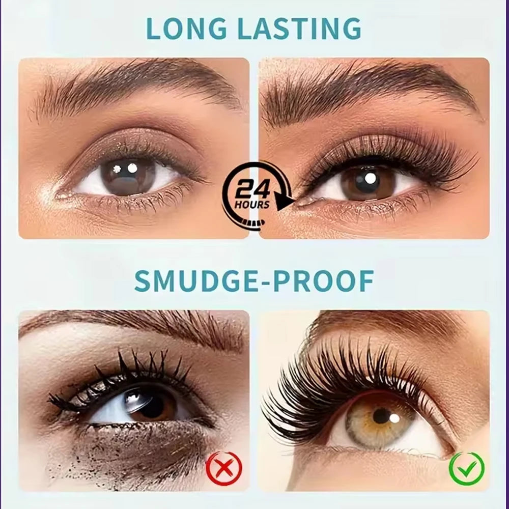 4D Black Mascara - Long-Lasting, Volumizing & Curling for All Skin Types - Perfect Valentine's Gift for Women