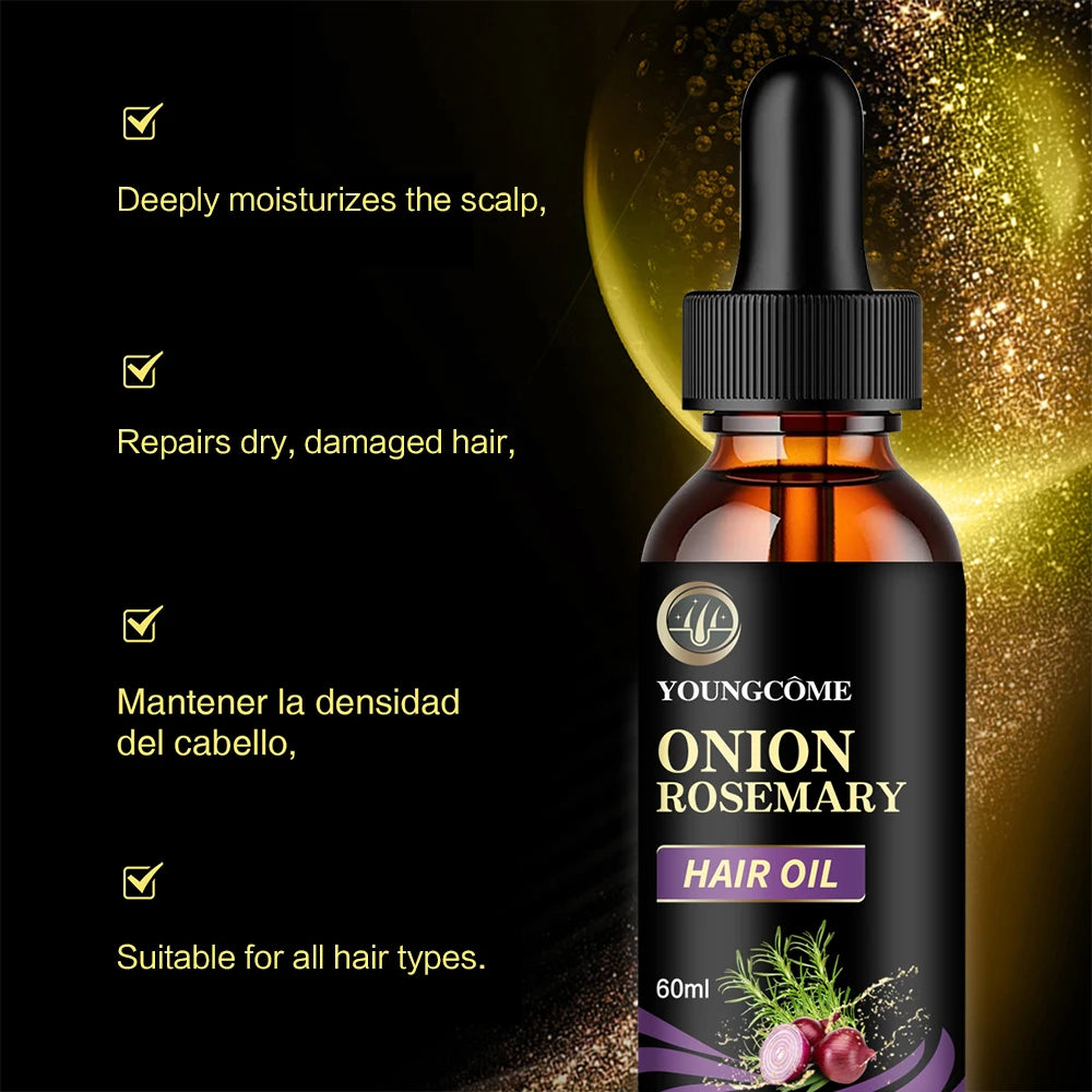 Hair Rapid Growth Essential Oil Onion Rosemary Hair Care Essential Oil Hair Regeneration Effective Hair Loss Product