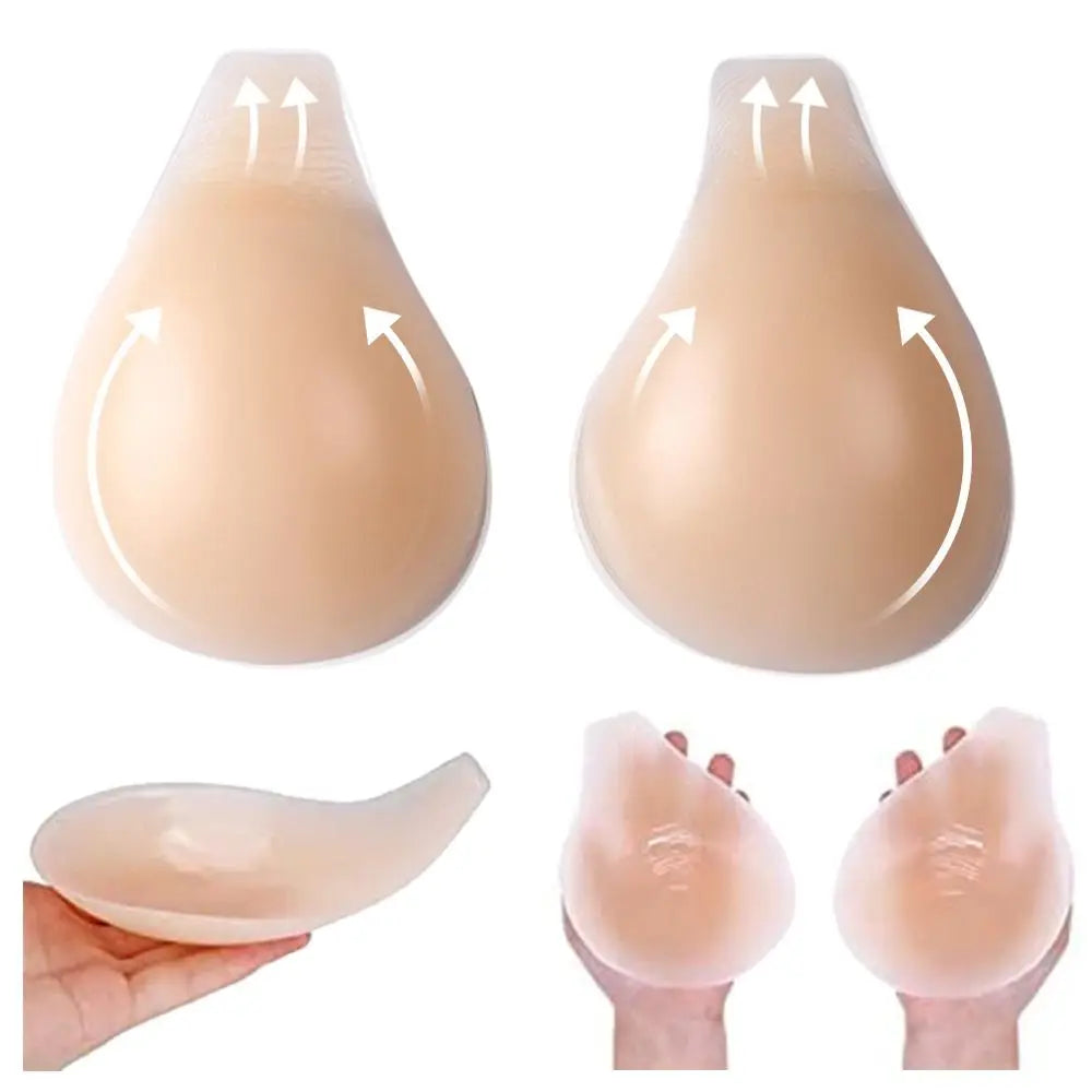 Sexy Self Adhesive Bra Silicone For Women Cover Bra Pad Breast Lift Chest Stickers Strapless Breast Petals Nude Bra