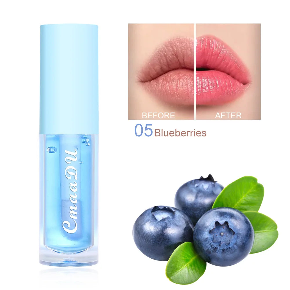 6 Color Fruit Flavor Color Change Lip Oil