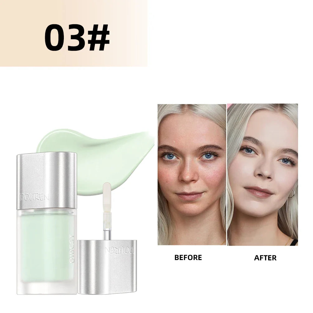 QIBEST Concealer Liquid Make Up Color Corrector Foundation Cream Professional Face Cover Waterproof Contouring Cosmetic Base