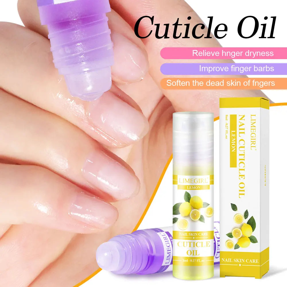 LIMEGIRL 8ml Nail Nutritional Oil 6 Scents Nail Care Cuticle Repair Oil Hangnail Prevention Nourishing Skin Remedy Nail Polish
