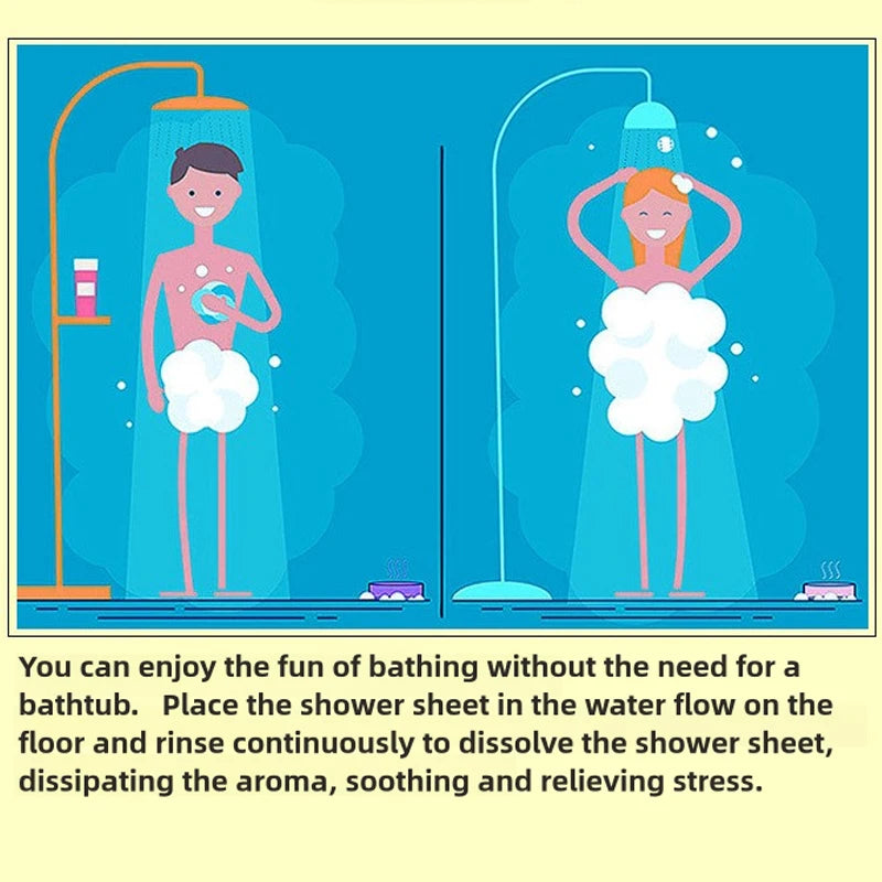 Lavender Shower Bomb Natural Essential Oil Shower Moisturizing Stress Relieving Bath Salt Tablets Suitable for Women and Men