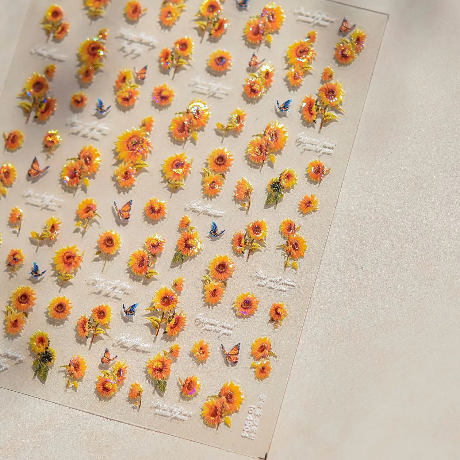 1pcs Dream Flower Window Shell Light Nail Art Stickers Japanese Flower Self Adhesive Stickers Press On Nails Decoration Decals