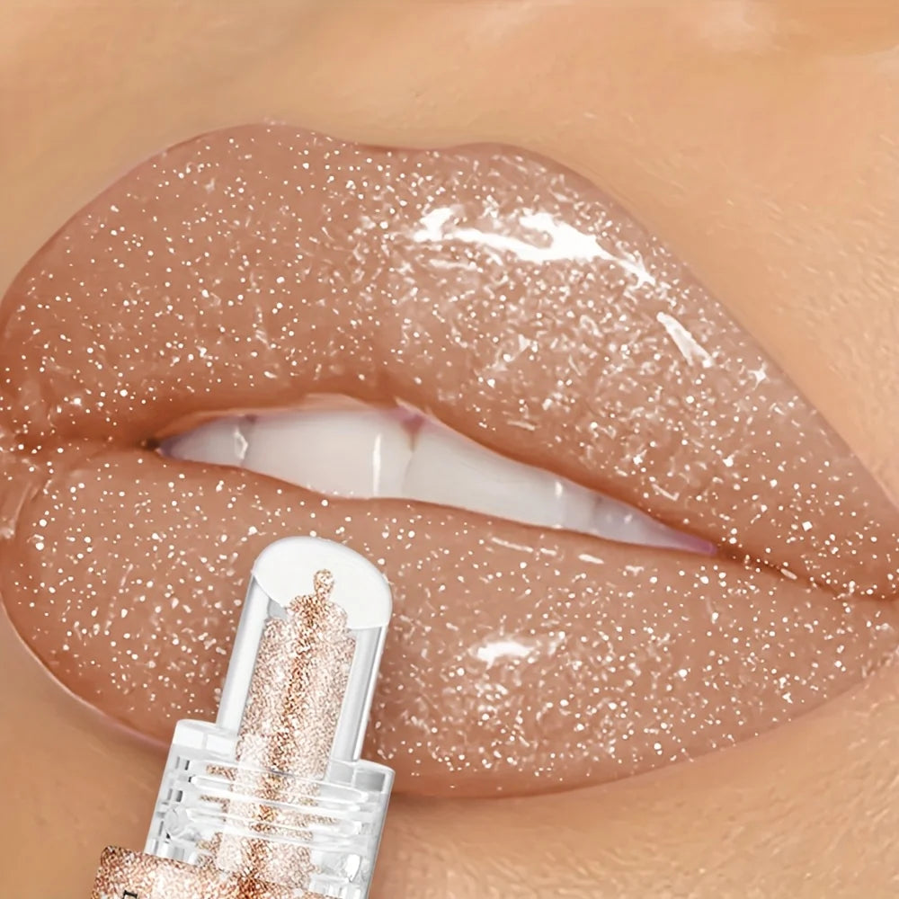 Non Sticky Waterproof Lip Gloss High Shine Long Lasting Moisturizing Plumping Lip Glaze Easy Application