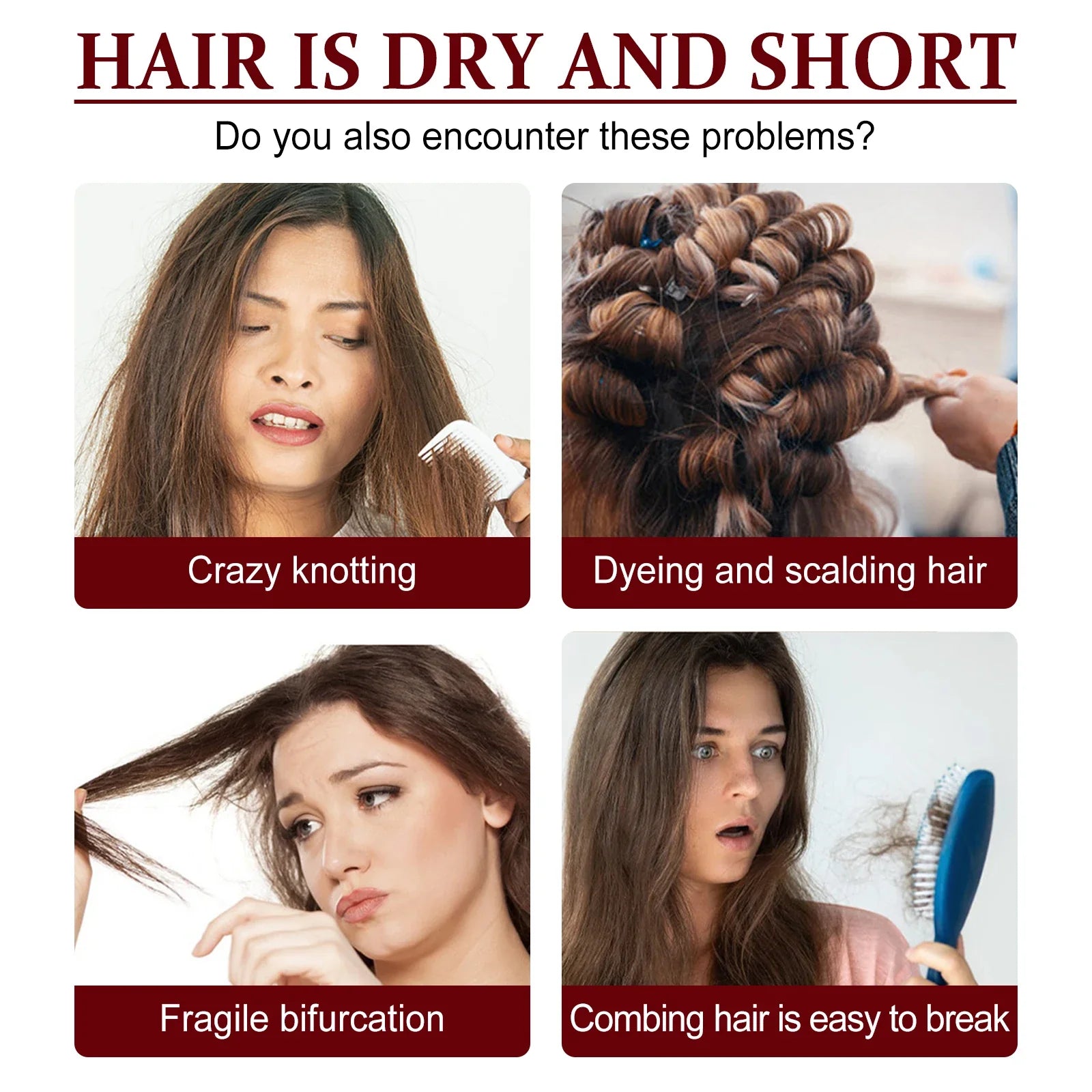 Hair Smoothing Essence Conditioner Improve Dryness Curly Leave-in Repair Keratin Hair Damaged Hair Treatment Nourishing Serum