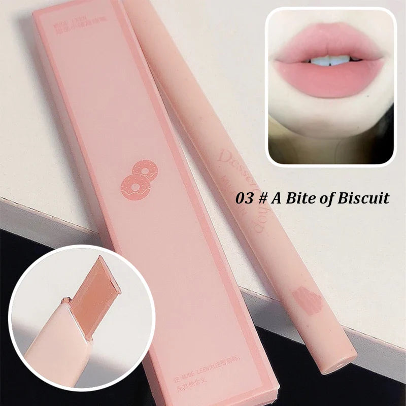 Dessert Automatic Rotating Lip Liner – Waterproof, Long-Lasting, Smooth Lipstick Pencil, Clear & Easy Outline