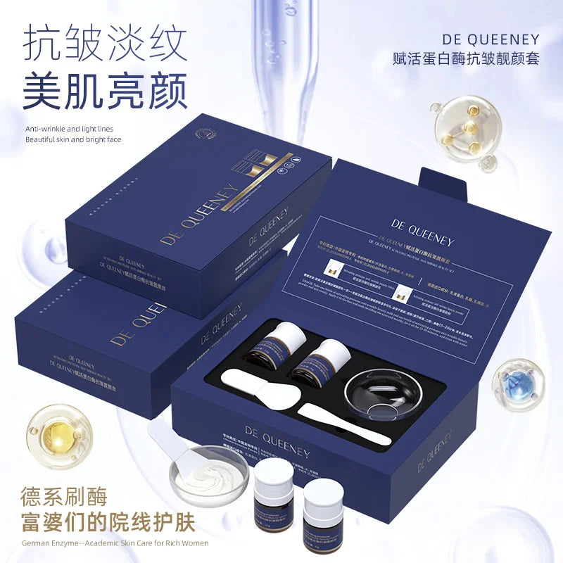 Private Logo Enzyme Peeling Therapy Face Lifting Firming Peptide Facial Mask Wrinkle Removal Enzyme Lifting Peptide Mask