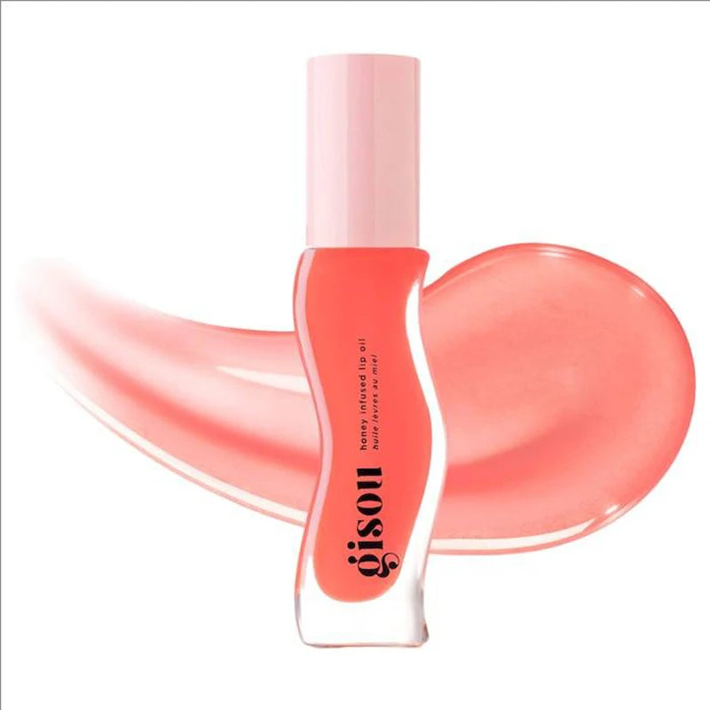 Gisou New Colors Full Range Of Long-lasting Moisturizing Raspberry Swirl Lip Oils Lip Gloss Care Lip Plumping Exfoliating Gloss