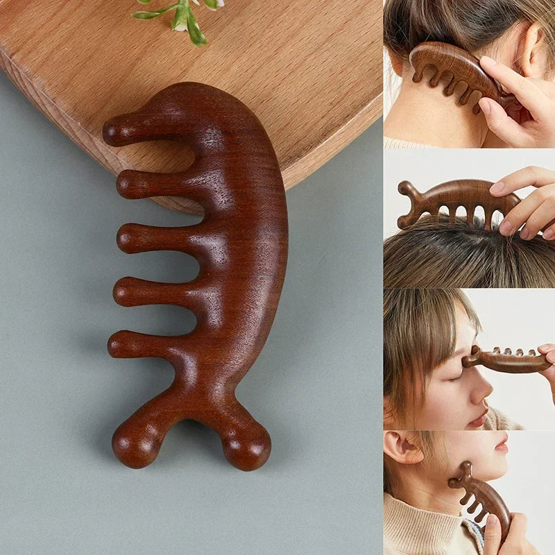Specialized Round Head Massage Comb | Stimulate Scalp Circulation for Hair Growth | Anti-Static Wide Tooth Design