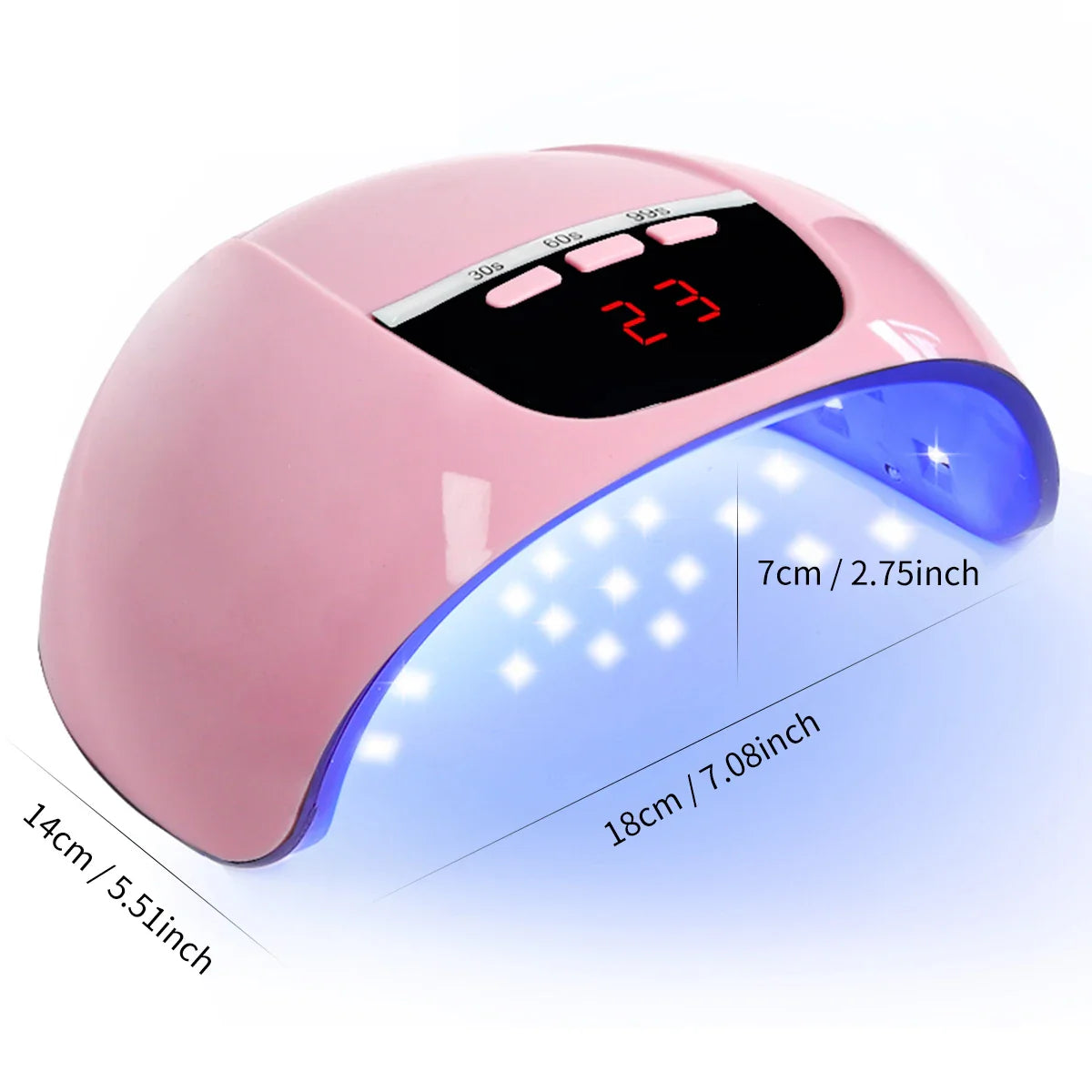 Professional Nail Dryer 18LEDS Nail Art Light with Auto Sensor Quickly Cures All UV Gel Nail Polish USB Dryer for Salon Tools