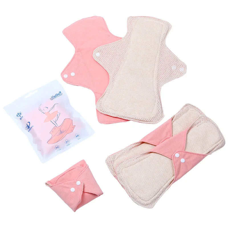 AIO Leak-Proof & Waterproof Washable Incontinence Sanitary Pads Cotton Women's Period pads Urine Proof Underwear Pads