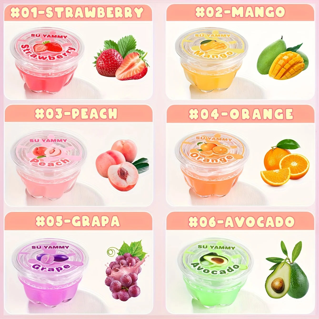 6 Pcs Jelly Fruit Lip Mask Lip Blam, Moisturizing And Nourishing Lipstick Lip Balm For Dry Lip Skin Care