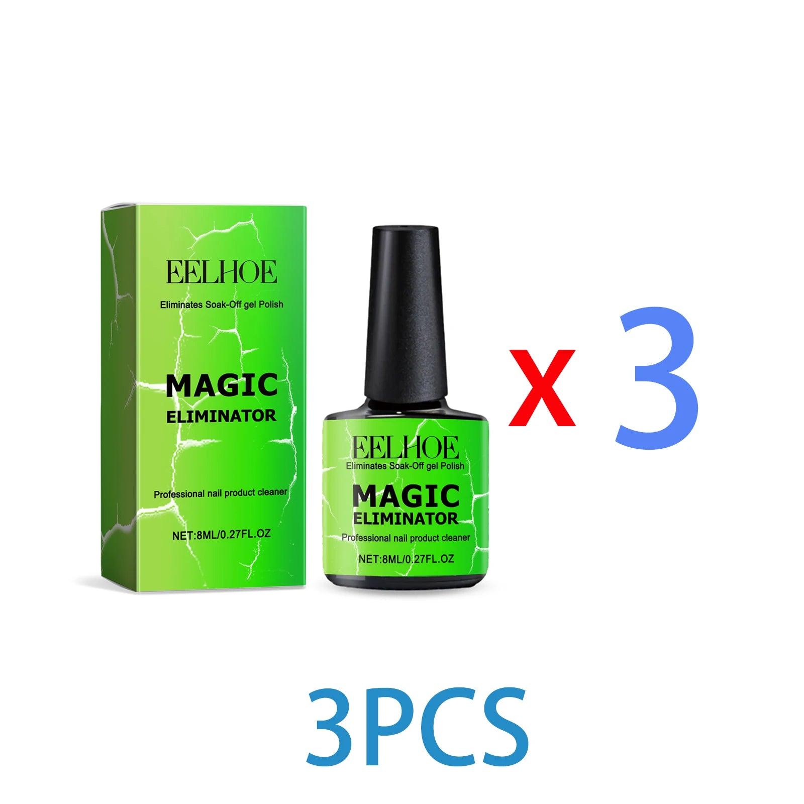 Gentle Nail Gel Remover Soak Off Solution for Acrylic Builder Gel Easy Removal Without Damaging Nails No Residue Fast Acting 8ml