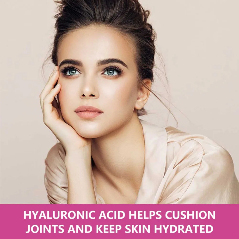Hyaluronic Acid Supplement, Beauty Serum, Promotes Beautiful Skin, Healthy Hair and Nails, Gluten Free