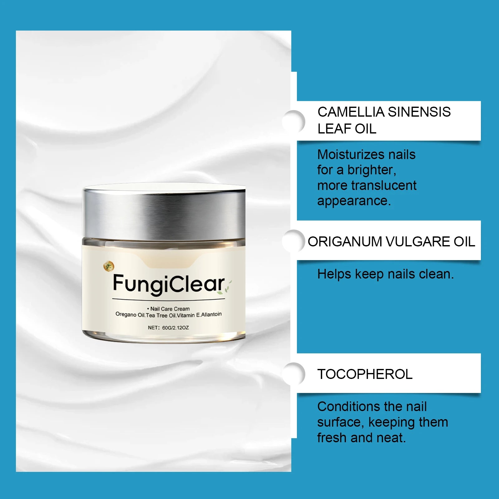 Strengthening Nail Care Cream for Brittle Weak Nails Gentle Moisturizing Shiny Nails Hand Foot Daily Care Soothes Dry Cuticles
